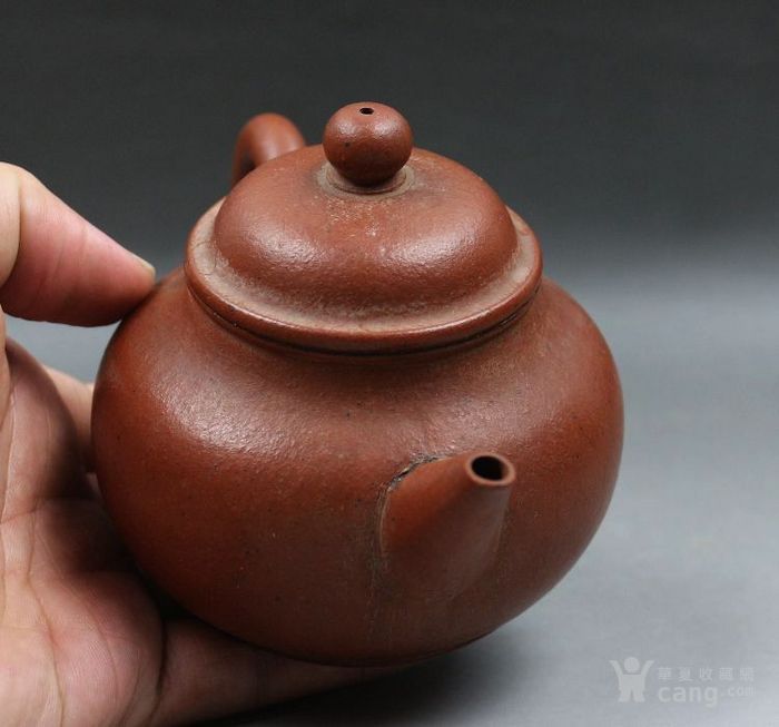 早期全手工孟臣诗文款紫砂壶