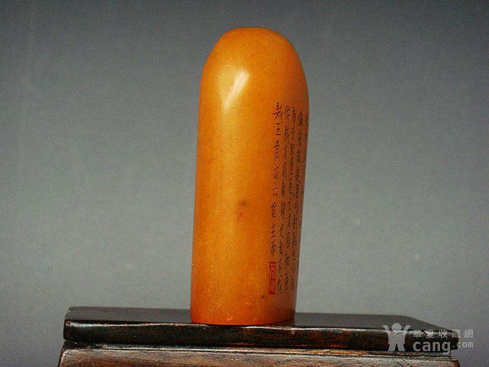 老田黄微雕印章93克6.2X3.9X1.8厘米160610_