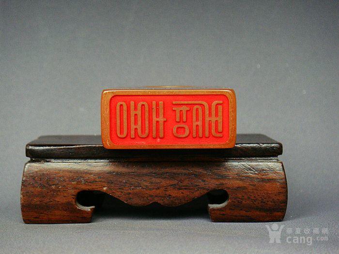 老田黄寿喜印章85克5.8X4.0X1.7厘米160610_