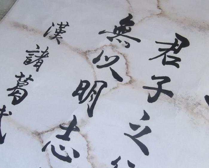 大校部长旅长鲁长青写的书法,尺寸大,名人书法