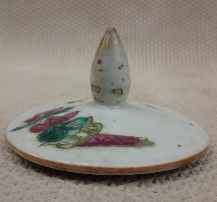 配晚清西瓜罐粉彩盖子的朋友请_配晚清西瓜罐