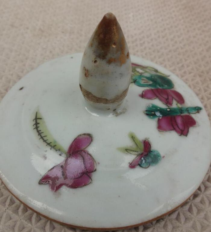 配晚清西瓜罐粉彩盖子的朋友请_配晚清西瓜罐