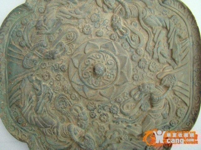 乡下收的特大仙女散花唐镜_乡下收的特大仙女