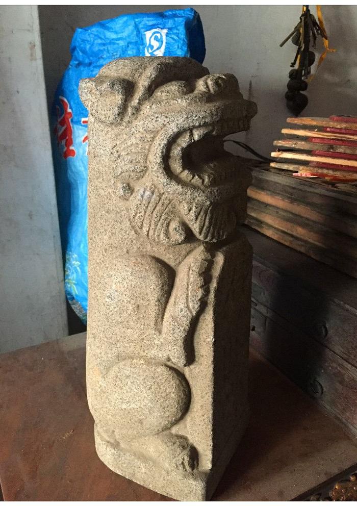 H-2895#石狮\/石敢当\/青石\/石雕\/古董\/旧货_H-2