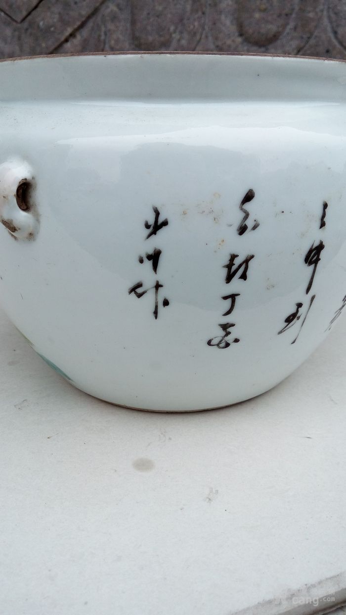 少山作浅绛彩花鸟粥罐图片_来自藏友gzwisagood_瓷器_地摊交易_华夏