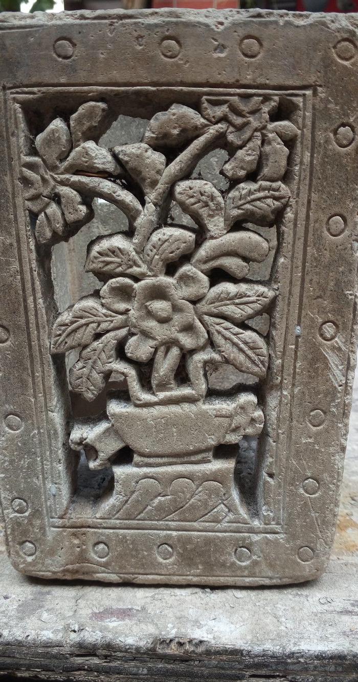 民国观音土雕刻筷子筒_民国观音土雕刻筷子筒