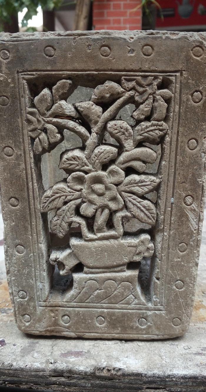 民国观音土雕刻筷子筒_民国观音土雕刻筷子筒