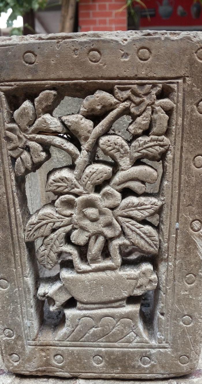 民国观音土雕刻筷子筒_民国观音土雕刻筷子筒