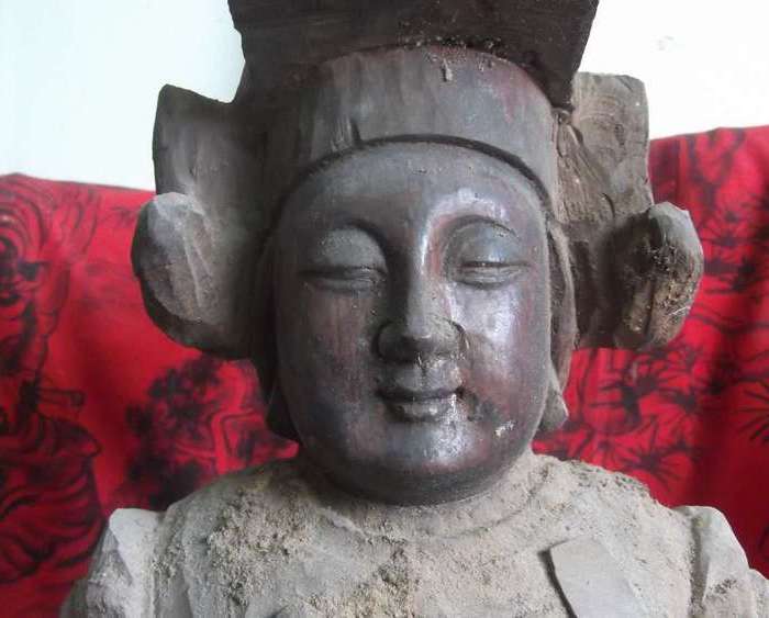 妈祖娘娘女神佛像木雕摆件,保证是红豆杉木料