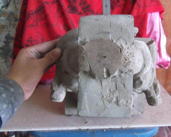 妈祖娘娘女神佛像木雕摆件,挺大的,一手缺,局部