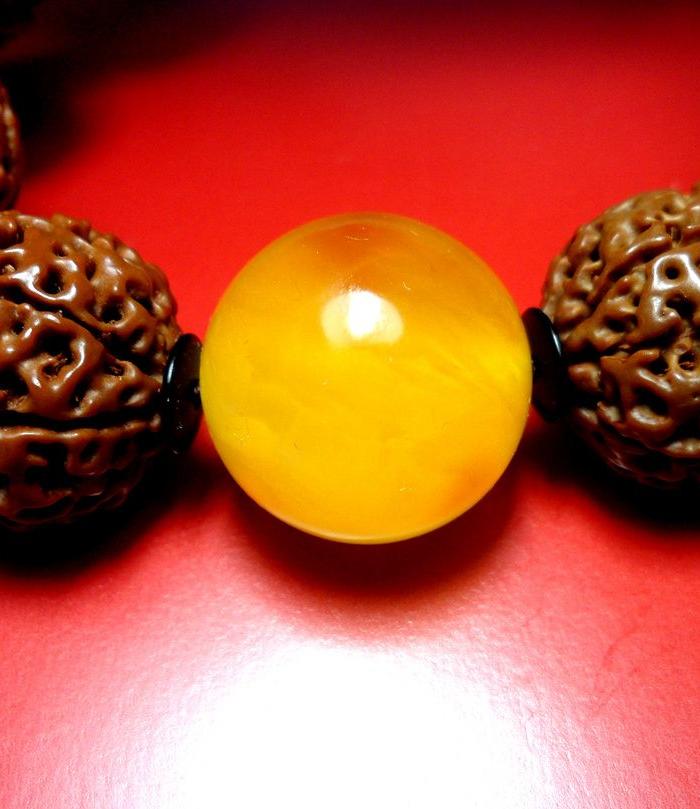 精品8瓣金刚菩提2.0手串!【天然美品】鸡油黄