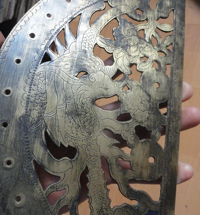 铜花板又大又好,内有工凰凤_铜花板又大又好,