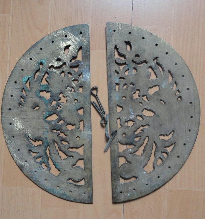 铜花板又大又好,内有工凰凤_铜花板又大又好,