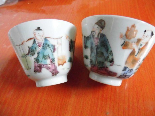一对老瓷茶杯_一对老瓷茶杯价格_一对老瓷茶