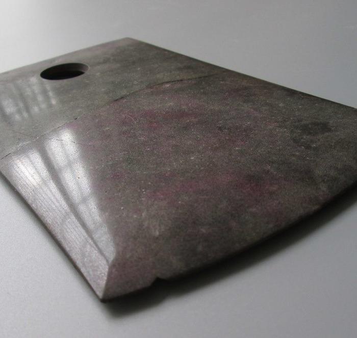 新石器时代良渚文化石钺(礼器),超级玻璃光,嘉