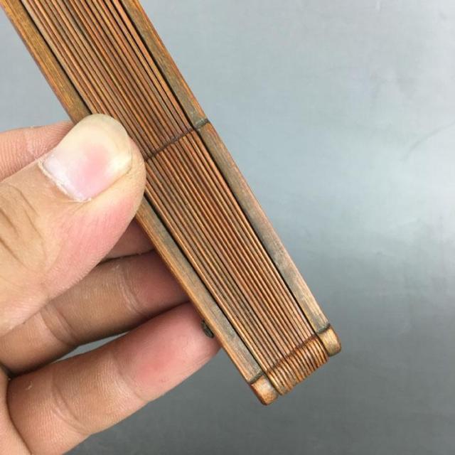 清代老竹器折扇 扇子骨一件_清代老竹器折扇