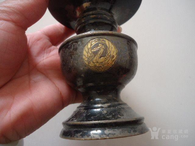 民国时期日本团鹤纹铜花鼓_民国时期日本团鹤