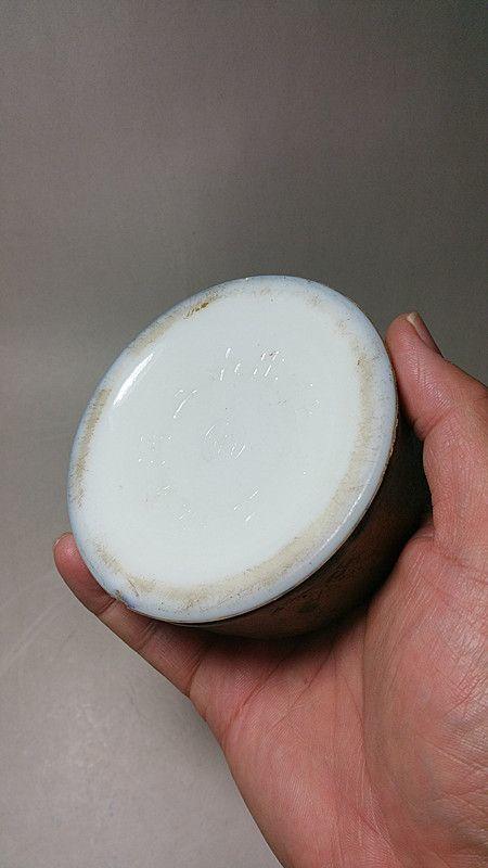 民国上海金城工艺社出品琉璃印泥盒_民国上海