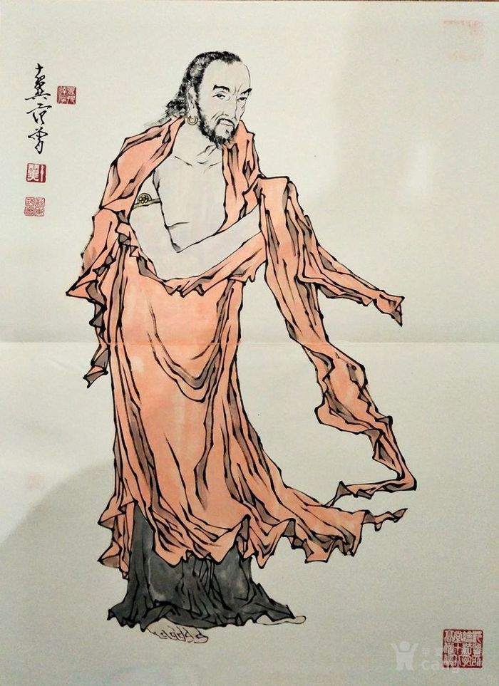 范曾.十八罗汉册页