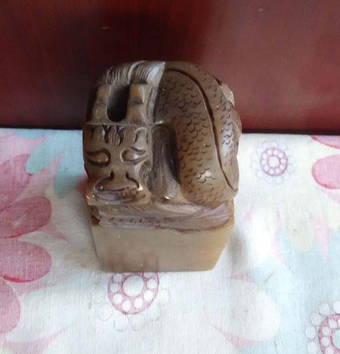盘龙钮寿山石老印章3733_盘龙钮寿山石老印章