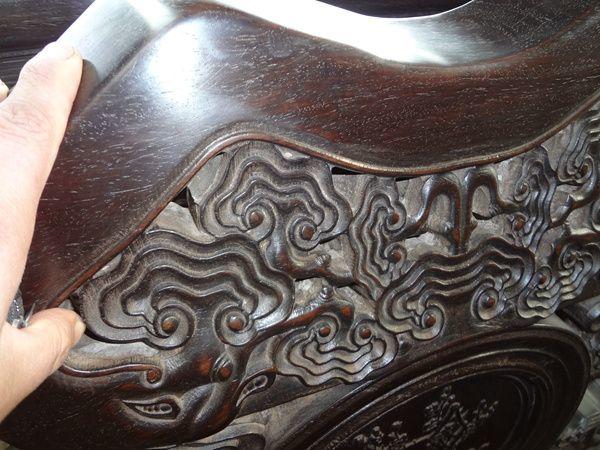 清代民国紫檀八仙桌中堂六件套客厅_清代民国