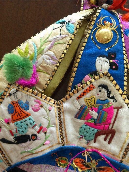 民国有趣的小帽子 抽烟袋锅的女人 教子图 清末