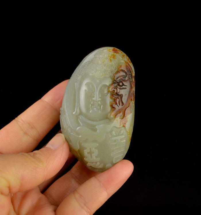 新疆 和田玉 籽料 苏工 善恶之间 一念之差 佛魔