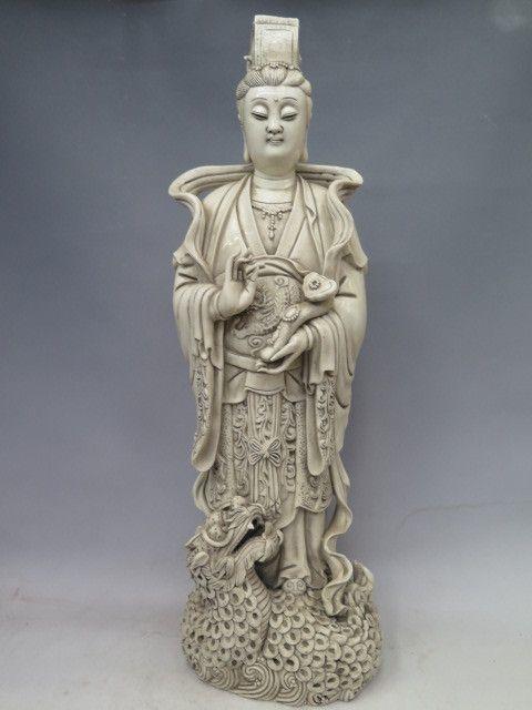 德化瓷踏龙观音_德化瓷踏龙观音价格_德化瓷