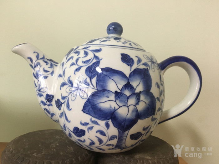 清代时期青花瓷器壶 包老保真包品相