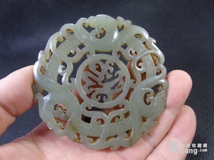 清代和田玉透雕 福禄安康大佩饰_清代和田玉透