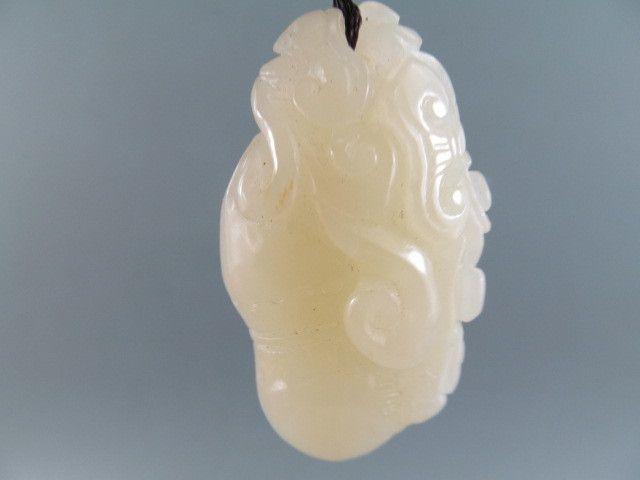 不还价 和田玉雕刻金玉如意鱼玉佩挂件_不还价