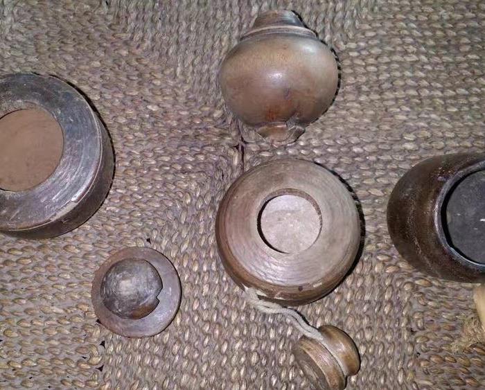 四个小木件!三个虫罐一颗木珠_四个小木件!三