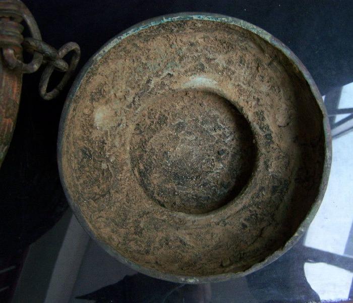 西周青铜女娲星际漫游图双连环耳18字铭带盖