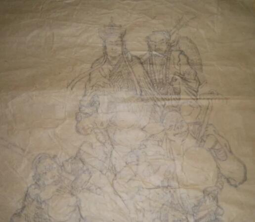 7--80年代,白描西游记铅笔画_7--80年代,白描西