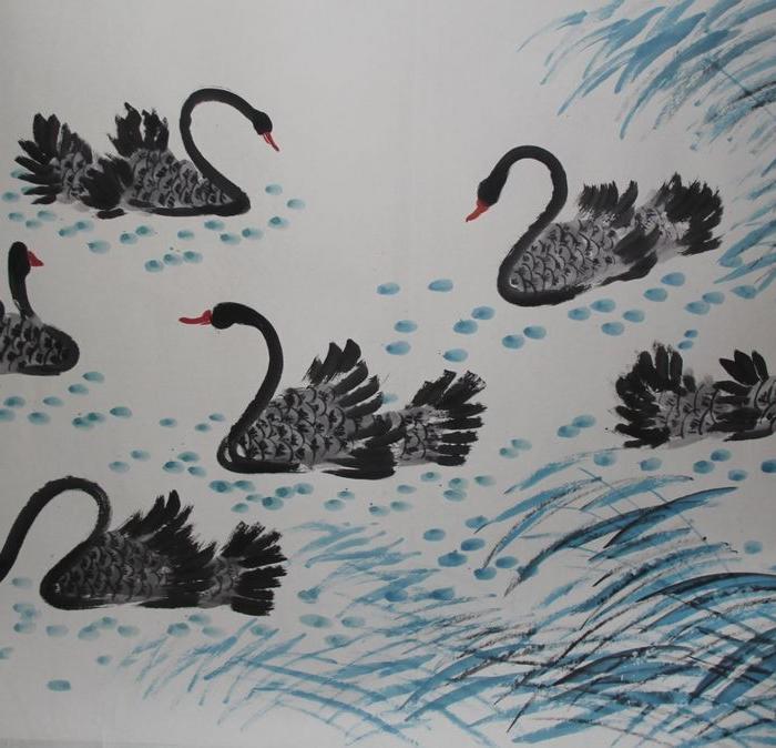 吴作人大鹅字巨幅_吴作人大鹅字巨幅价格_吴