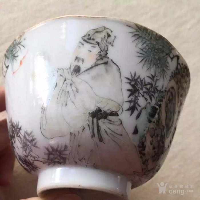 巍山氏浅绛葵形大茶碗