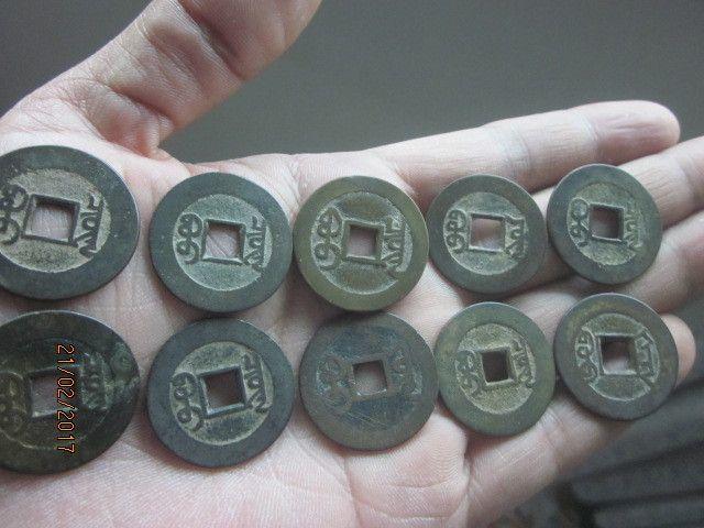 2号【原始包浆深打品好乾隆通宝10个】_2号【