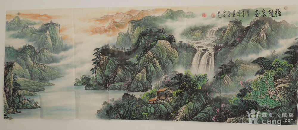 张利女画家作品福随春至