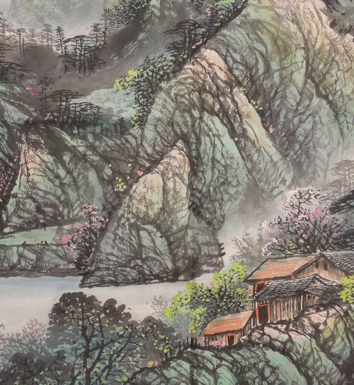 张利女画家作品福随春至_张利女画家作品福随