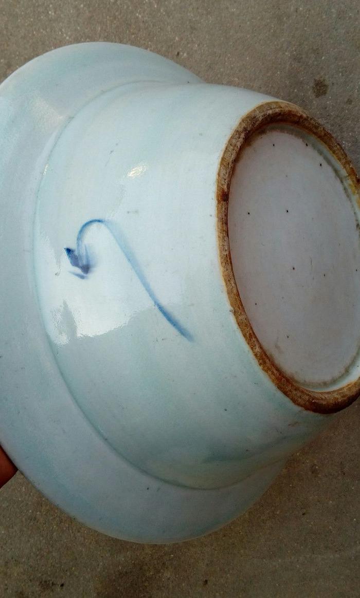 清中期青花大盆洗_清中期青花大盆洗价格_清