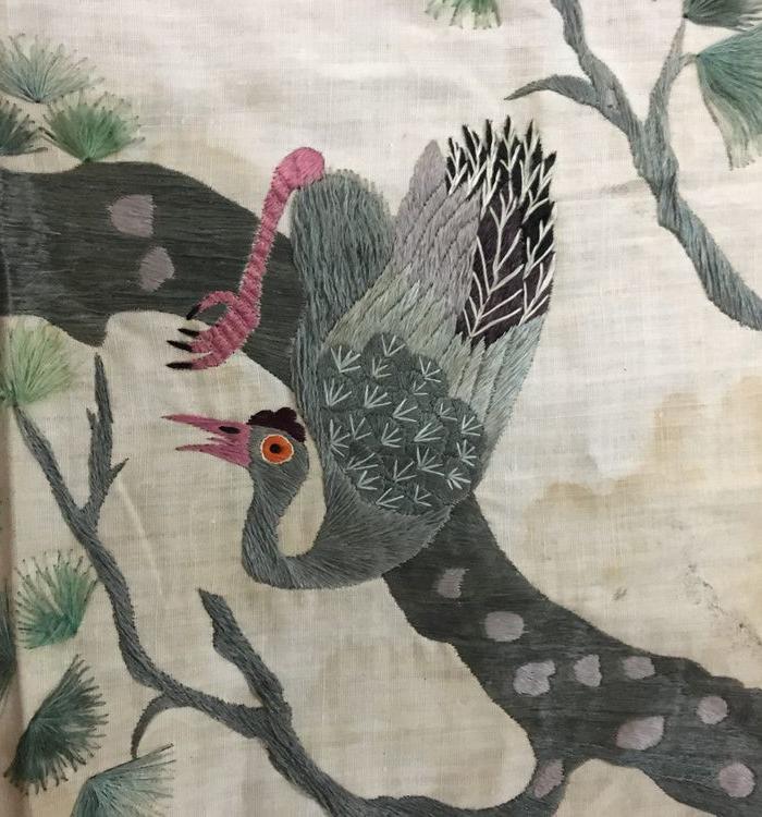 老插屏湘绣绣布_老插屏湘绣绣布价格_老插屏