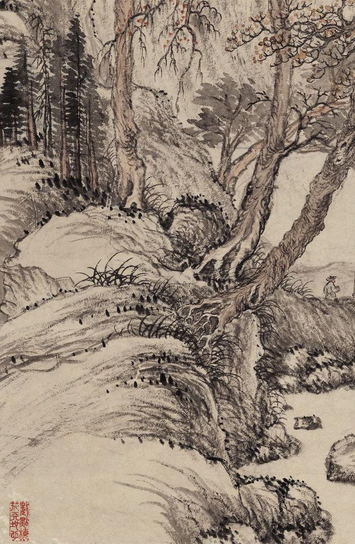 清-邹一桂-杜牧诗意图_清-邹一桂-杜牧诗意图价