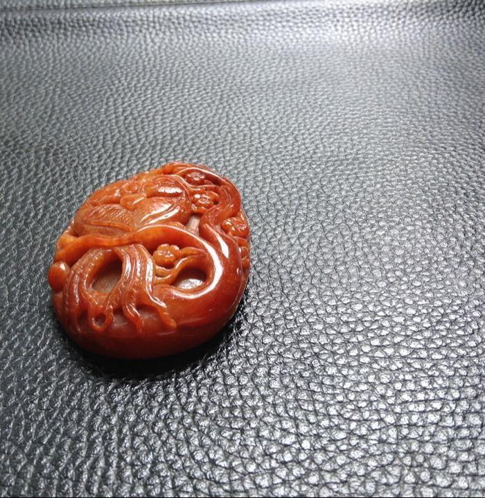 【玉翠翠】清末民国时期老红翡英明神武_【玉