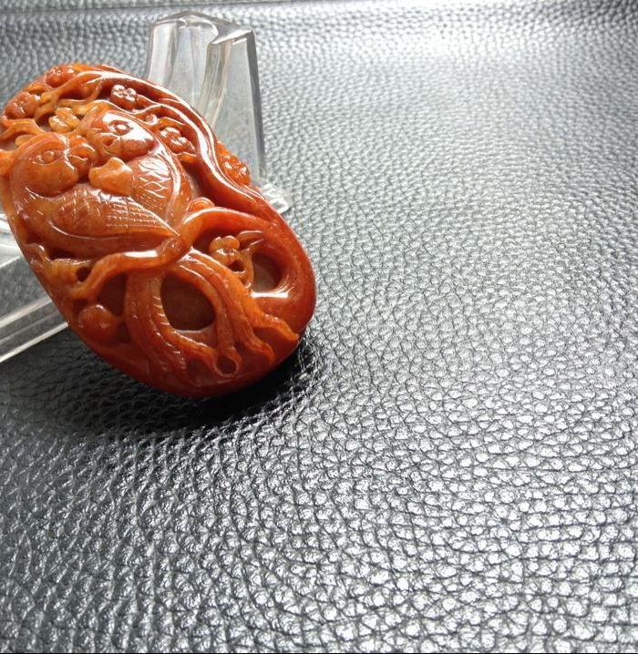 【玉翠翠】清末民国时期老红翡英明神武_【玉