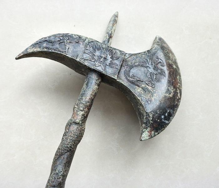 出土战汉老青铜器兵器斧_出土战汉老青铜器兵