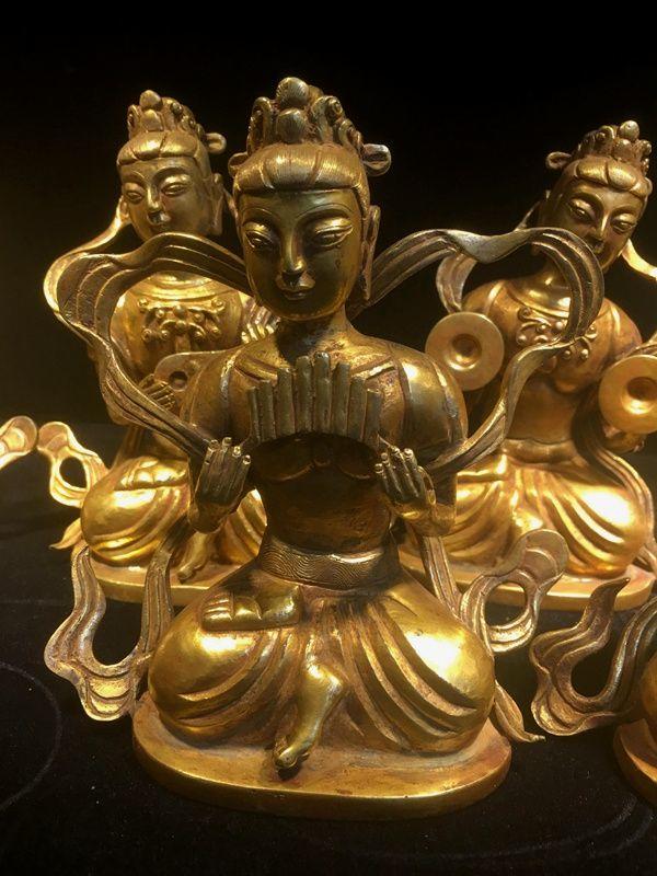 铜鎏金七乐庸_铜鎏金七乐庸价格_铜鎏金七乐