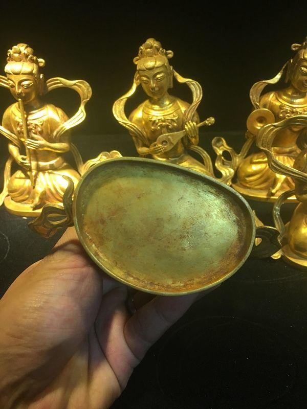 铜鎏金七乐庸_铜鎏金七乐庸价格_铜鎏金七乐