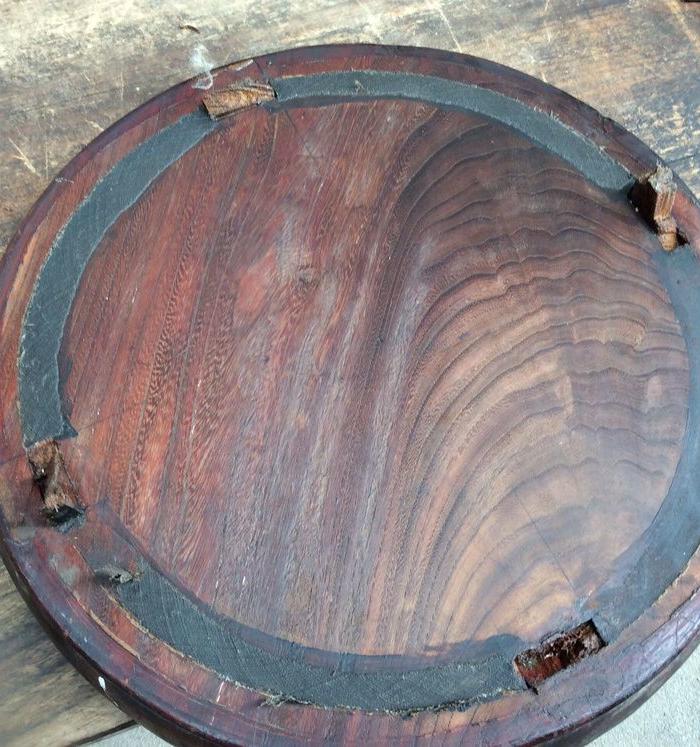 老梗木象黄花梨的文路厚实重紫榉木_老梗木象