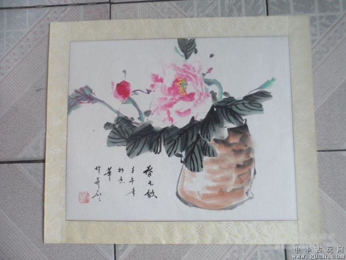 163著名书画家【雨墨】书画,尺寸50x40cm包老包真