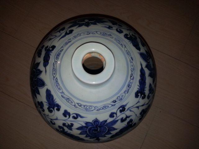 成吉思汗款青花富贵鱼纹梅瓶_成吉思汗款青花